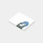 Animekarakter Blauwe Haren Post-it® Notes (Schuin)