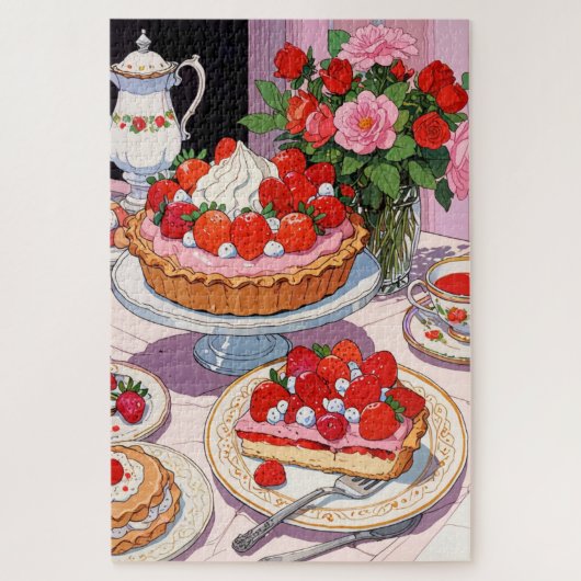 Animestroop dessert legpuzzel (Verticaal)