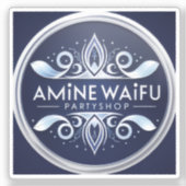Animewaifupartyshop Sticker (Voorkant)