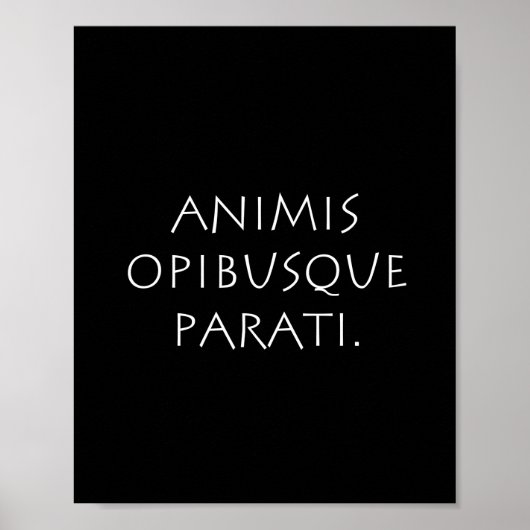 Animis opibusque parati poster (Voorkant)