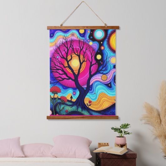 ANIMISME HANGEND WANDKLEED (Slaapkamer)