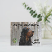 Animo Non Astutia, Gordon Setter Briefkaart (Staand voorkant)