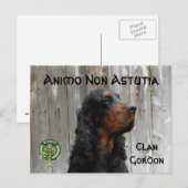Animo Non Astutia, Gordon Setter Briefkaart (Voorkant / Achterkant)