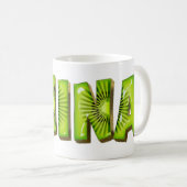 Anina Name Kiwi Style Tasse Teetasse Kaffeetasse Koffiemok (Voorkant rechts)
