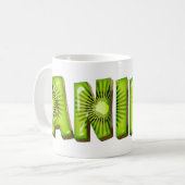 Anina Name Kiwi Style Tasse Teetasse Kaffeetasse Koffiemok (Voorkant links)