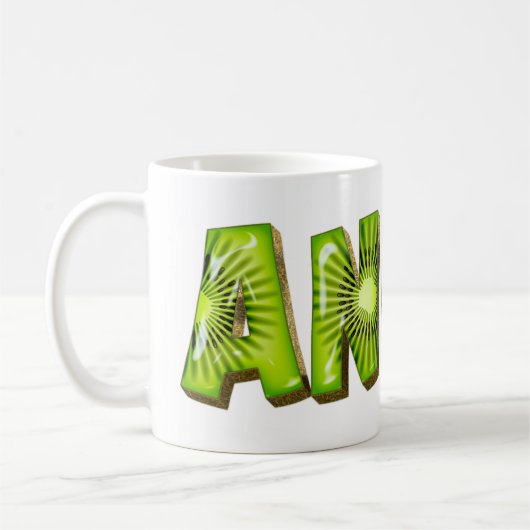 Anina Name Kiwi Style Tasse Teetasse Kaffeetasse Koffiemok (Links)