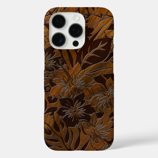 Anini Beach Faux Wood Hawaiian Elm Case-Mate iPhone Case (Achterkant)