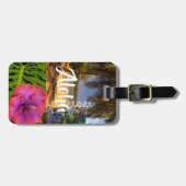 Anini Beach, Kauai Hawaiian Collage - Aloha Bagagelabel (Voorkant horizontaal)