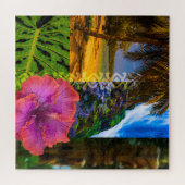 Anini Beach, Kauai Hawaiian Collage Legpuzzel (Horizontaal)