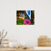 Anini Beach, Kauai Hawaiian Collage Poster (Keuken)