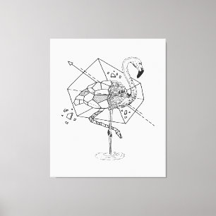 Aniometrie Flamingo Gifts Lover   Flamingoliefhebb Canvas Afdruk
