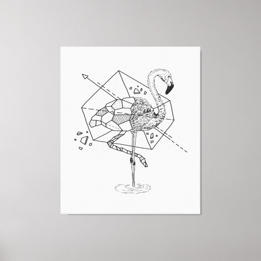 Aniometrie Flamingo Gifts Lover | Flamingoliefhebb Canvas Afdruk (Voorkant)