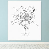 Aniometrie Flamingo Gifts Lover | Flamingoliefhebb Canvas Afdruk (Insitu (Houten vloer))