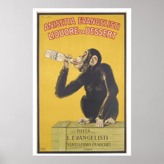 Anis Dessertlikeur of Anisette Vintage Poster (Voorkant)