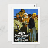 Anis Jaime Serra Buenos Aires - Vintage Ad Briefkaart (Voorkant / Achterkant)