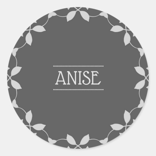 Anise Spice Jar Sticker Labels (Voorkant)