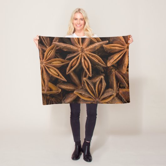 Anise Stars Pattern Fleece Deken (In situ)