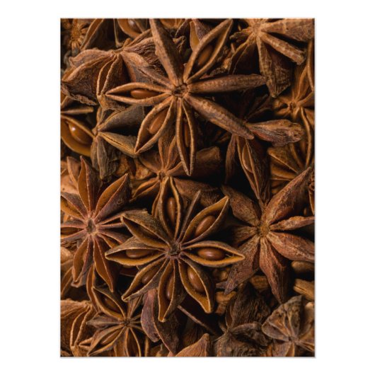 Anise Stars Pattern Foto Afdruk (Voorkant)