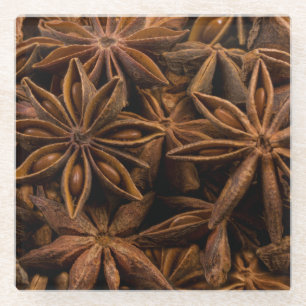Anise Stars Pattern Glazen Onderzetter