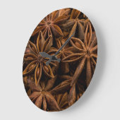 Anise Stars Pattern Grote Klok (Hoek)