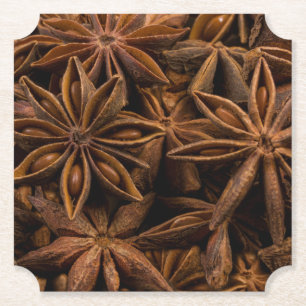 Anise Stars Pattern Kartonnen Onderzetters