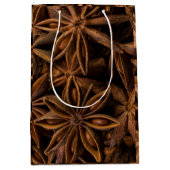 Anise Stars Pattern Medium Cadeauzakje (Voorkant)