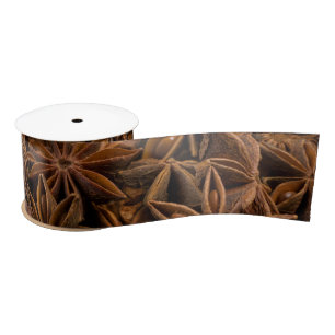 Anise Stars Pattern Satijnen Lint