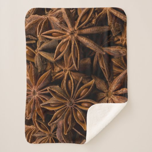 Anise Stars Pattern Sherpa Deken (Voorkant)