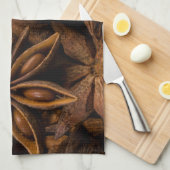 Anise Stars Pattern Theedoek (Quarter Fold)