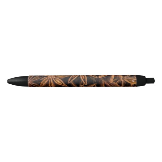 Anise Stars Pattern Zwarte Inkt Pen (Voorkant)