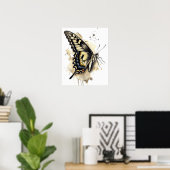 Anise Swallowtail Butterfly Art Print Poster (Thuiskantoor)
