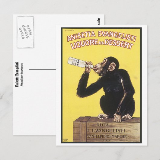 Anisetta Evangelisti Briefkaart (Voorkant / Achterkant)