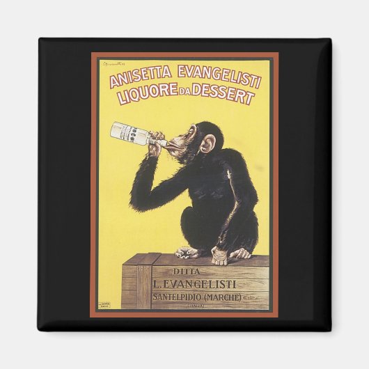 Anisetta Evangelisti Liquor Ad Magnet (Voorkant)