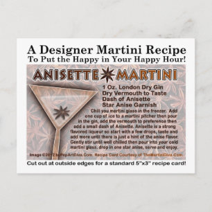 Anisette Martini Recept Briefkaart