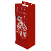Anisette Red Wine Gift Bag Wijn Cadeautas (Achterkant Gekanteld)