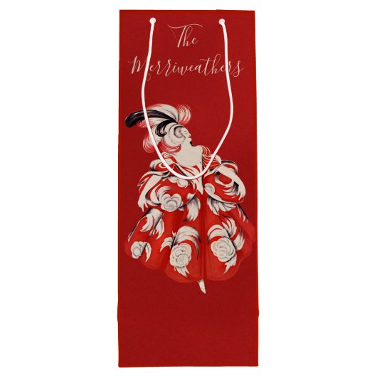 Anisette Red Wine Gift Bag Wijn Cadeautas (Achterkant)