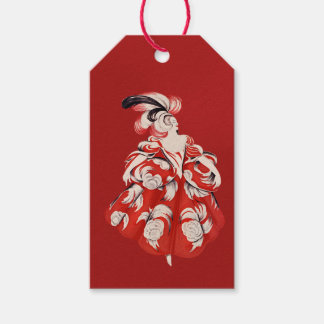 Anisette rode cadeaublaadjes cadeaulabel