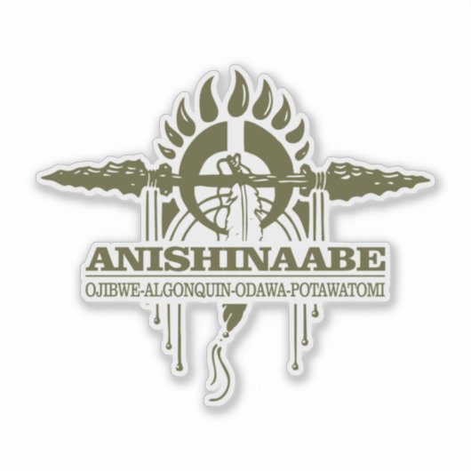 Anishinaabe 2o sticker (Voorkant)