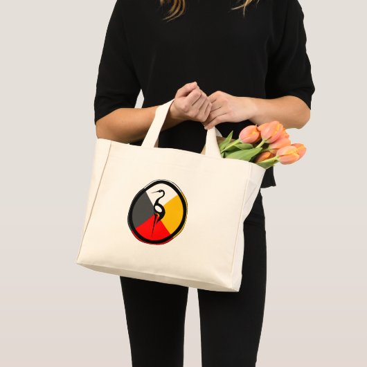 Anishinaabe Dodem Ajiaak Mini Tote Bag (Voorkant (product))
