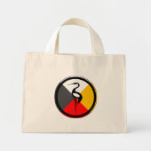 Anishinaabe Dodem Ajiaak Mini Tote Bag (Voorkant)