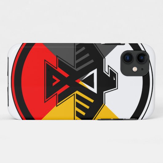Anishinaabe Four Directions iPhone case (Achterkant (horizontaal))