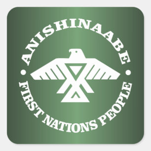 Anishinaabe (Ojibwe, Chippewa) Vierkante Sticker
