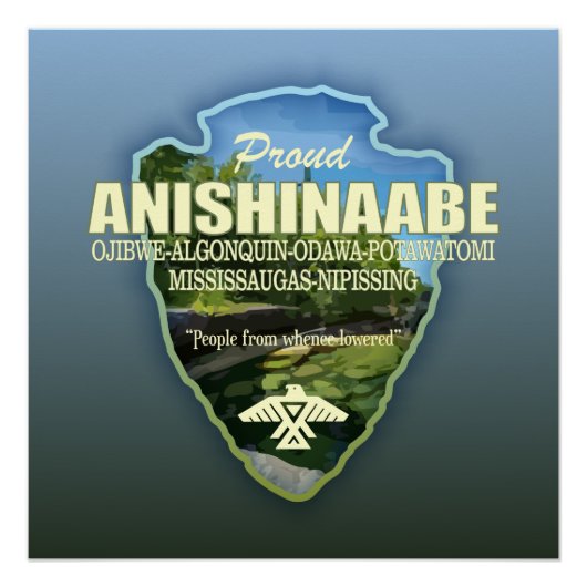 Anishinaabe (pijlpunt) perfect poster (Voorkant)
