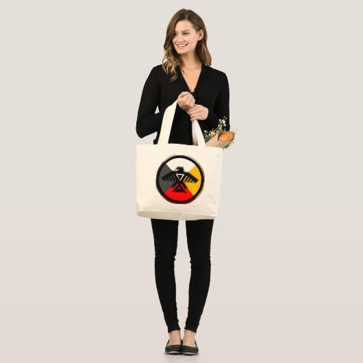 Anishinaabe Thunderbird Grote Tote Bag (Voorkant (model))