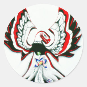Anishinaabe Thunderbird Ronde Sticker