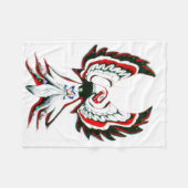 Anishinaabe Thunderbird Warm Cozy Fleece Blanket (Voorkant (Horizontaal))