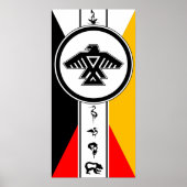 Anishinabek Dodem & 4 Richtingen Poster (Voorkant)