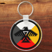 Anishinabek Dodem & 4 Richtingen Sleutelhanger (Voorkant)