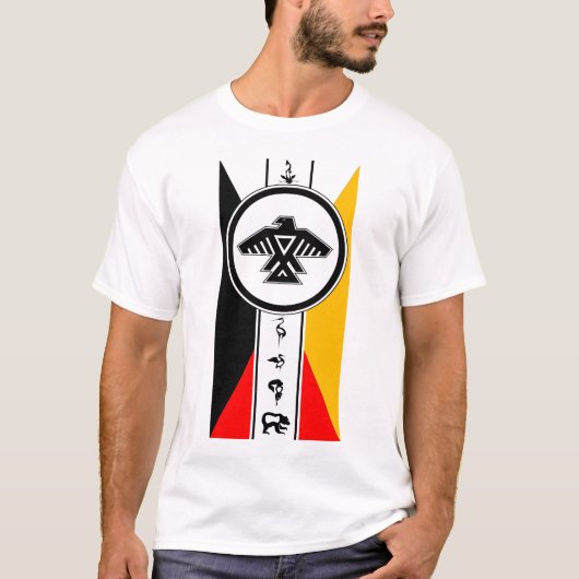 Anishinabek Dodem & 4 Richtingen T-Shirt (Voorkant)