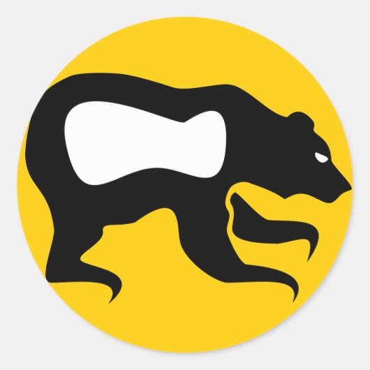 Anishinabek Dodem Mukwah Sticker (Voorkant)